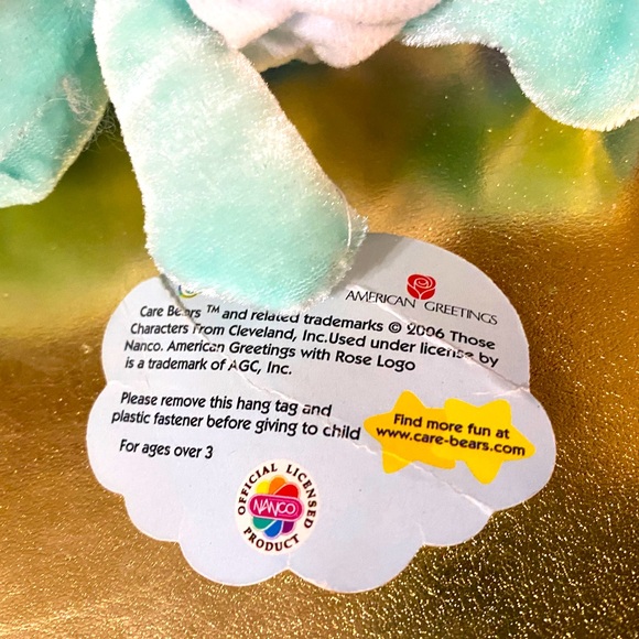 CARE BEAR CUBS VTG 2006 NWT BEDTIME CUB PLUSH WEARING DIAPER, EMBROIDERED PLUSH - Picture 10 of 11